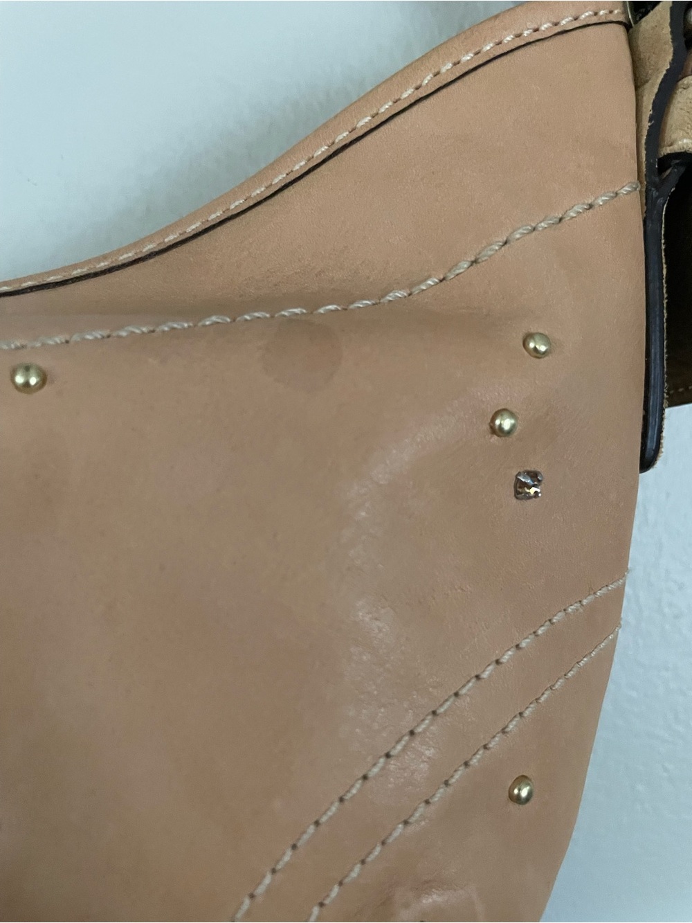 Vtg 2005 Coach Studded Crystal Vachetta Leather Soho Hobo Bag 8A27 Y2K NWT READ - Picture 5 of 11